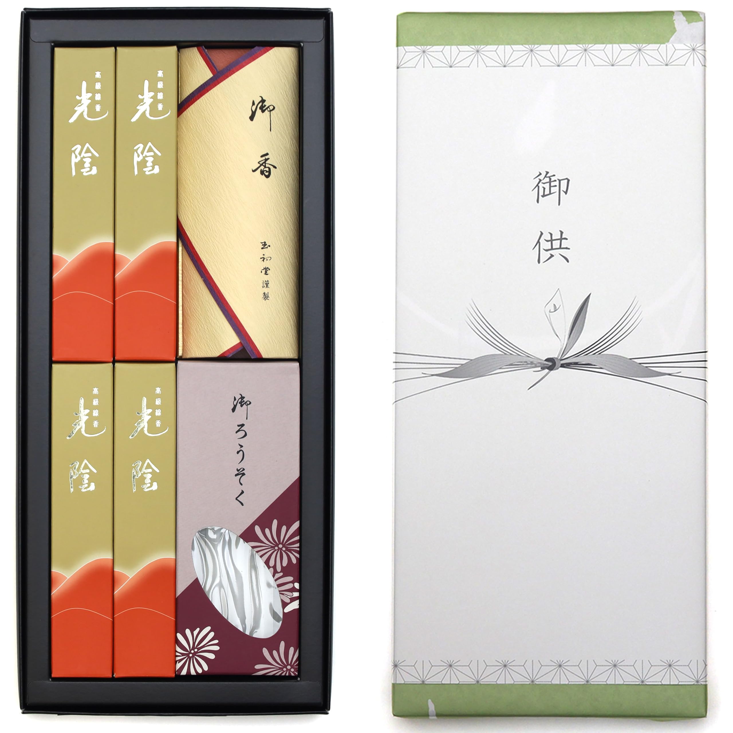 

Sympathy Incense Gifts and Offerings 2 with Outer Made in Low Incense for Buddhist Memorial First and 49th Day [Kouin (Time) Types, Sandalwood,