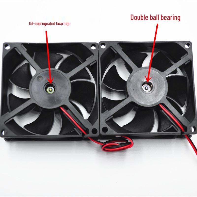 8cm DC Brushless Cooling Fan for Computer Case & Stage Lighting (5V/12V/24V)