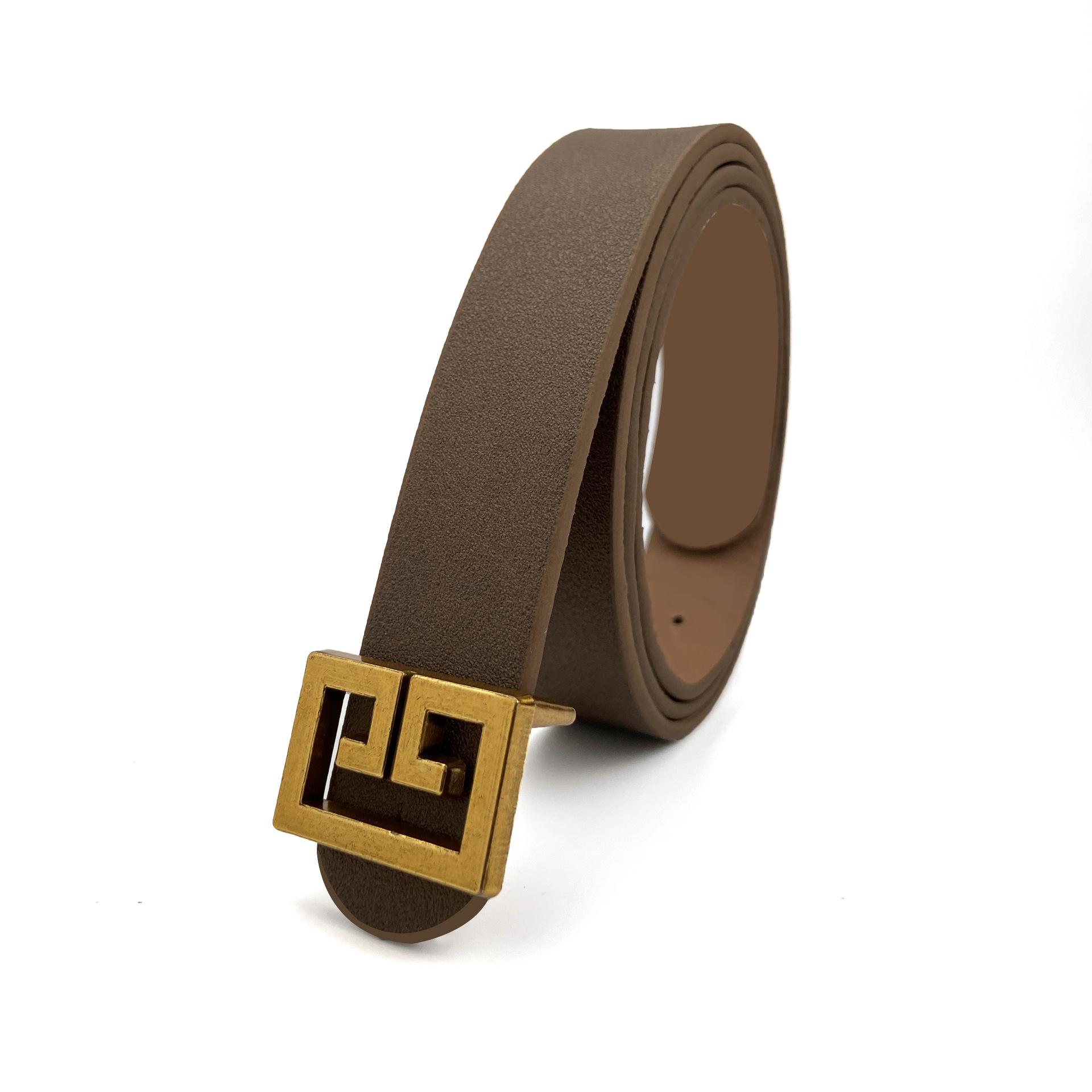 

Женский ретро-ремень на талию с пряжкой из античной бронзы - Тонкий, стильный аксессуар 107 верблюд