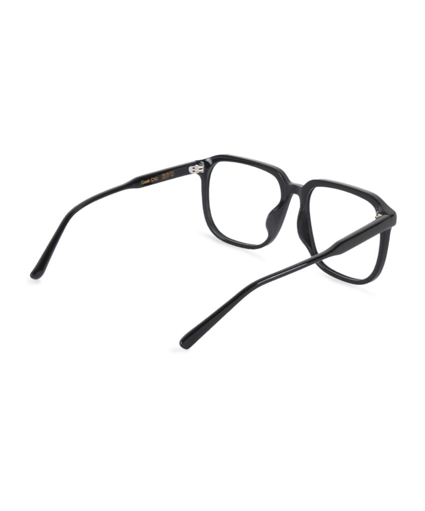 Hangeul Geek Chic Oversized Glasses Black