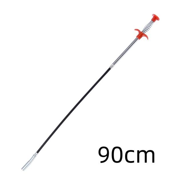 

90/160 см многофункциональный инструмент для дноуглубительных работ труб гибкий дренажный шнек канализационный волосоочистительный захват подпружиненный инструмент для захвата труб