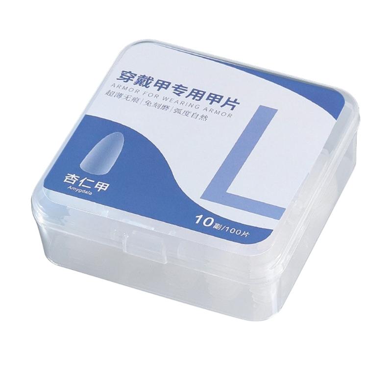 

Acrylic Nails Tips Square Press On Fake Nails 100PCS Artificial False Nail Tip Full Cover Coffin False Nails Almond Nail L