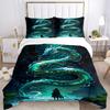 3pcs Dragon Fantasy 1Cover + 2Pillowcases, PillowInserts NotIncluded, Machine Washable, All - Season Use, Suitable for Bedroom Guest Room93