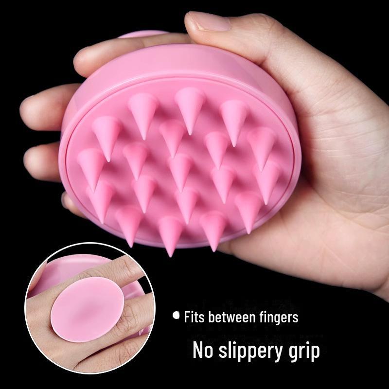 Silicone Scalp Massage Brush with Anti-Dandruff and Anti-Itch Properties for Haircare and Meridian Massage