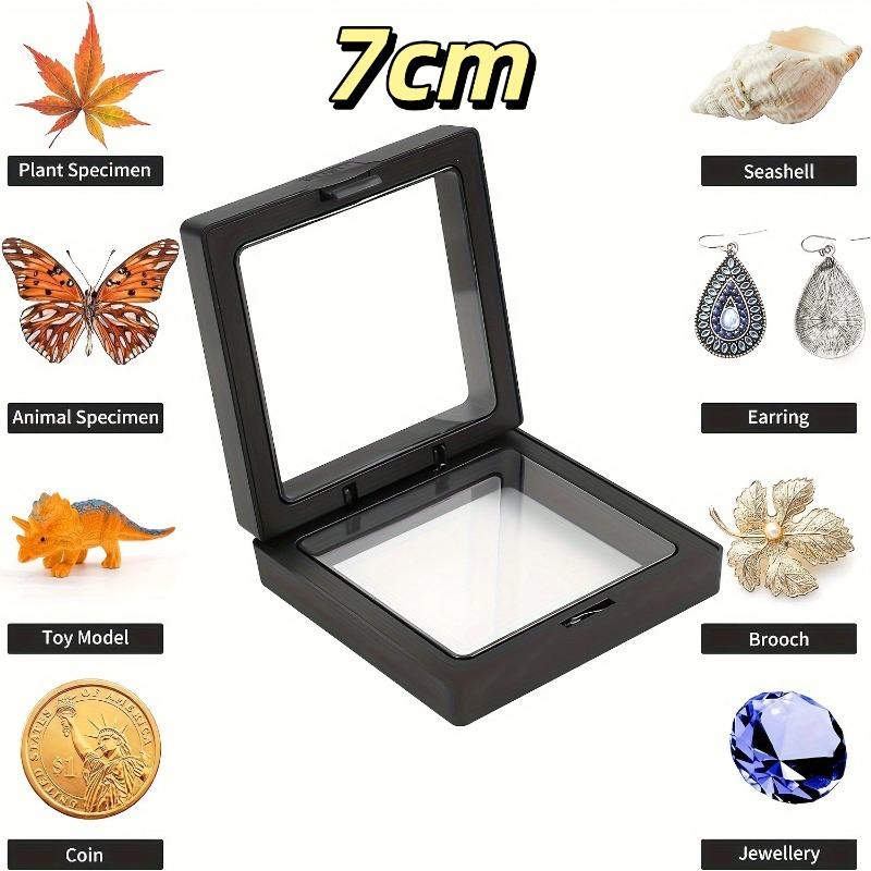 3D Floating Frame Jewelry Display Stand - Shadow Gift Box Ring Pendant Holder Jewellery Stone Presentation Case