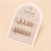 Verlaufende Bernstein-Goldfolie Abnehmbare Nagelsticker - Herbst/Winter-Kollektion