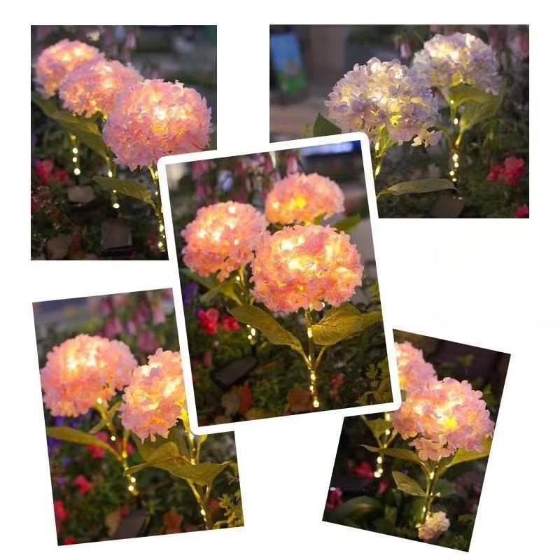 Solar Hydrangea Garden Decorative Light