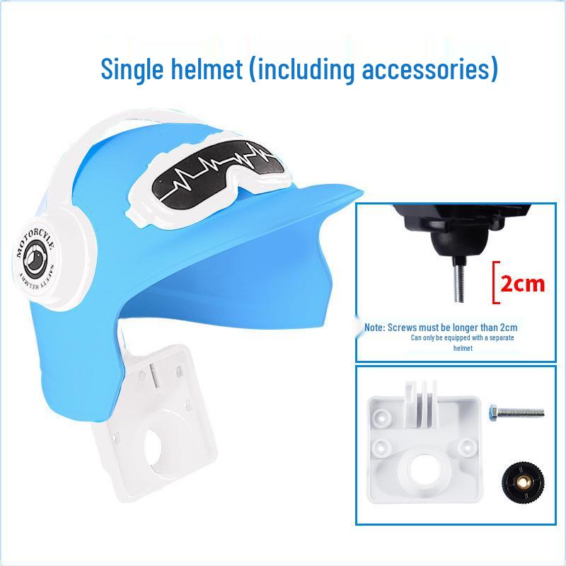 Waterproof Sunshade Motorcycle & Bicycle Phone Holder - Shockproof, Takeaway Navigation, Fits Electric Vehicles & Helmets синий