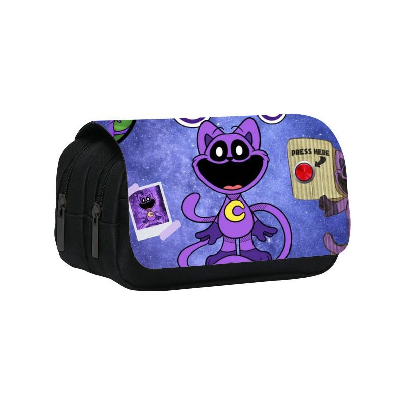 Kids Critters Smiling Pen Bag With Double Layer Design For School And Travel