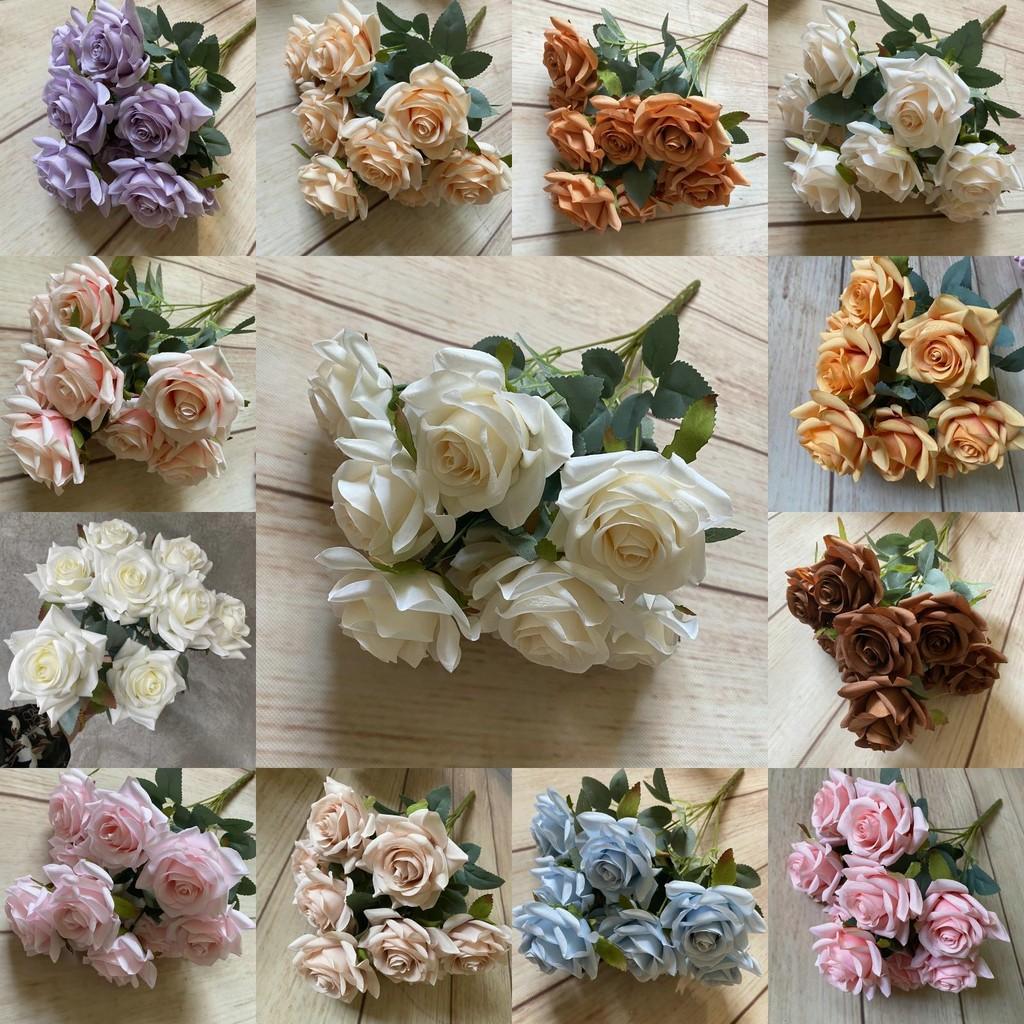 Artificial Elegant Flower Bouquet For Wedding Decor Home Office Centerpiece