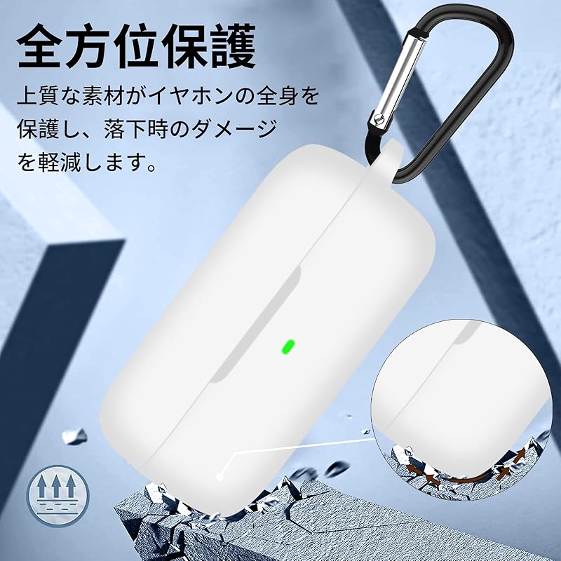 ANYOI correspondence EarFun Free Pro 3 Special case lightweight silicon case Scratch prevention Earthquake protection dustproof Shockproof Anti-drop