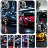 Coole Männliche Männer Sportwagen Hülle Für iPhone 16 15 Pro Max 14 Plus 13 12 Mini 11 Apple Handyhülle X XS XR 7 8 + Kunstdruck Hülle