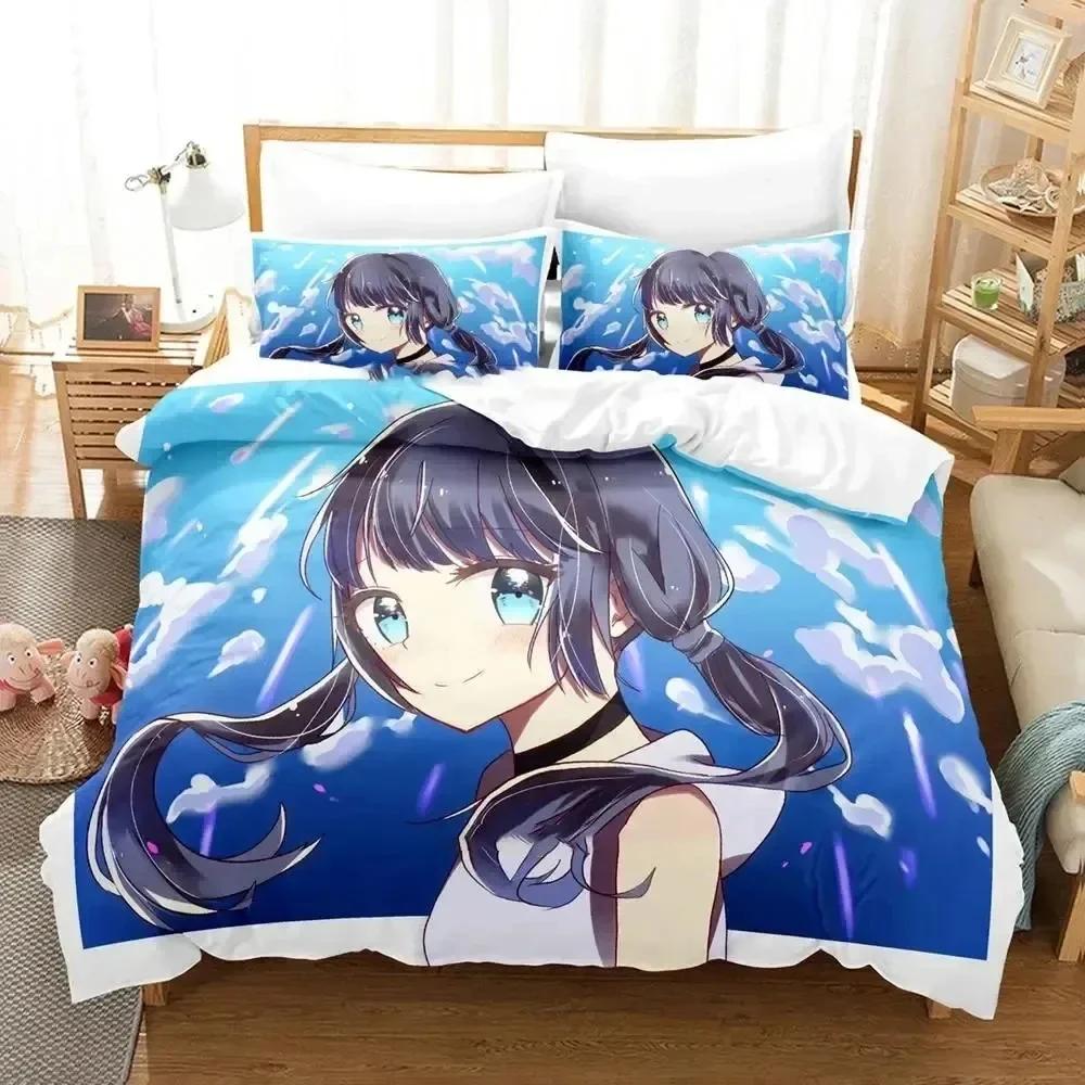 3d Anime Weathering with You Bedding Set Duvet Cover Sheet Printed Bed Set Pillowcase Bed Full Queen King Size Comforter Bedroom