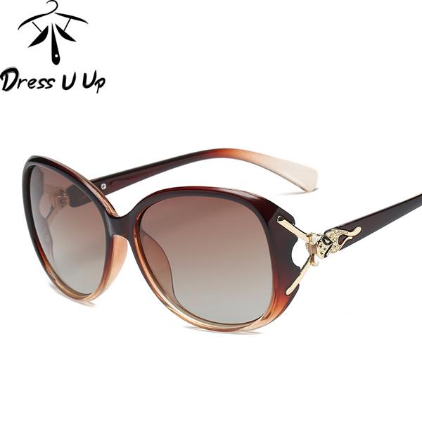 

Поляризованные винтажные солнцезащитные очки DRESS U UP для женщин в оправе Metel, лучше всего подходят для спорта на открытом воздухе