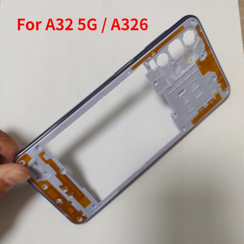 Dla Samsung A32 5G A326 Środkowa Ramka Obudowy Płytka Ramki Bocznej Z Przyciskami Bocznymi Części Naprawcze