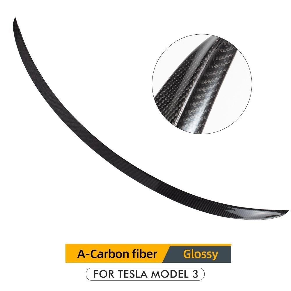 Heenvn Car Rear Trunk Wing Spoiler For Tesla Model 3 2017-2023 Model Y 2021-2024 Real Carbon Fiber Spoiler Exterior Accessories