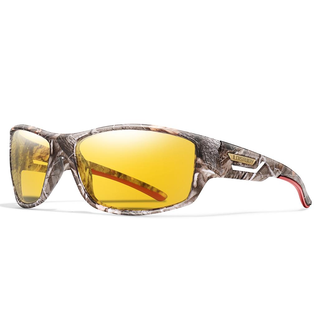 Polarized Fishing Sunglasses Men Camo Military Style Festival Gifts UV400 For Cycling Riding, Running, Fishing And Driving