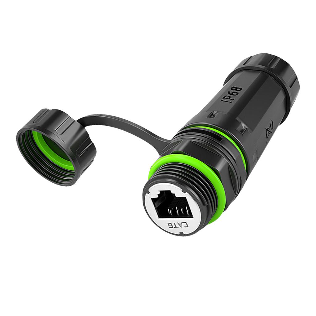 Waterproof RJ45 Coupler Connector High Speed Data Transfer CAT6 Ethernet Cable Extender Dustproof RJ45 Coupler