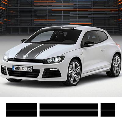 Dveře kapoty auta Vinylová fólie Karoserie Boční pruh Samolepky Samolepky pro VOLKSWAGEN Scirocco Golf 6 7 POLO Dekorace Styl auta