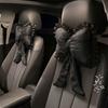 New car headrest waistrest lace polka dot car seat neck pillow cushion cute cushion