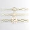 Mei Mary Women's Buckle Inlaid Pearl Girdle Decorative Dress Fishing Line Series Pearl Waist Chain