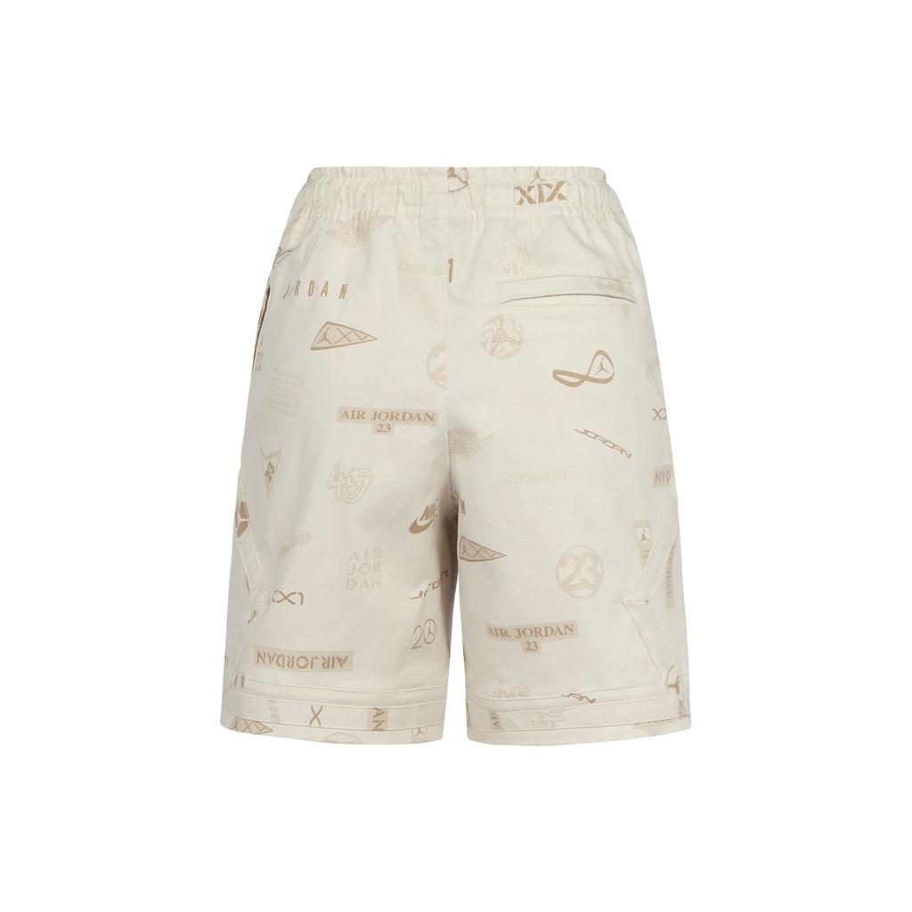 Jordan Flight Heritage All-Over Print Casual Shorts Men Bottoms Phantom White DX9725-030