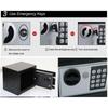 Mini Caja Fuerte Portátil Antirrobo Pequeña Caja de Depósito Digital Almacenamiento Hogar Oficina Seguridad Gabinete Secreto