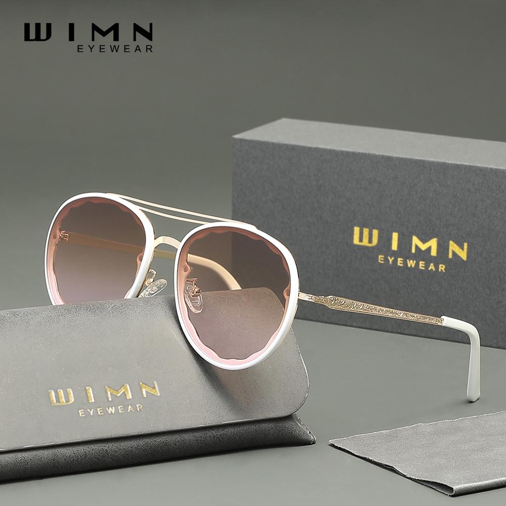 

WIMN Легкие круглые солнцезащитные очки с полной защитой от ультрафиолета, поляризованные коричневый/белый