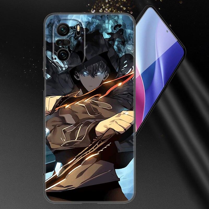 Anime Solo Leveling Phone Case For Xiaomi Mi POCO X3 NFC GT M4 M3 12 11T 10T Pro A3 11 Lite NE 5G 12X 11i F3 Soft Black Cover