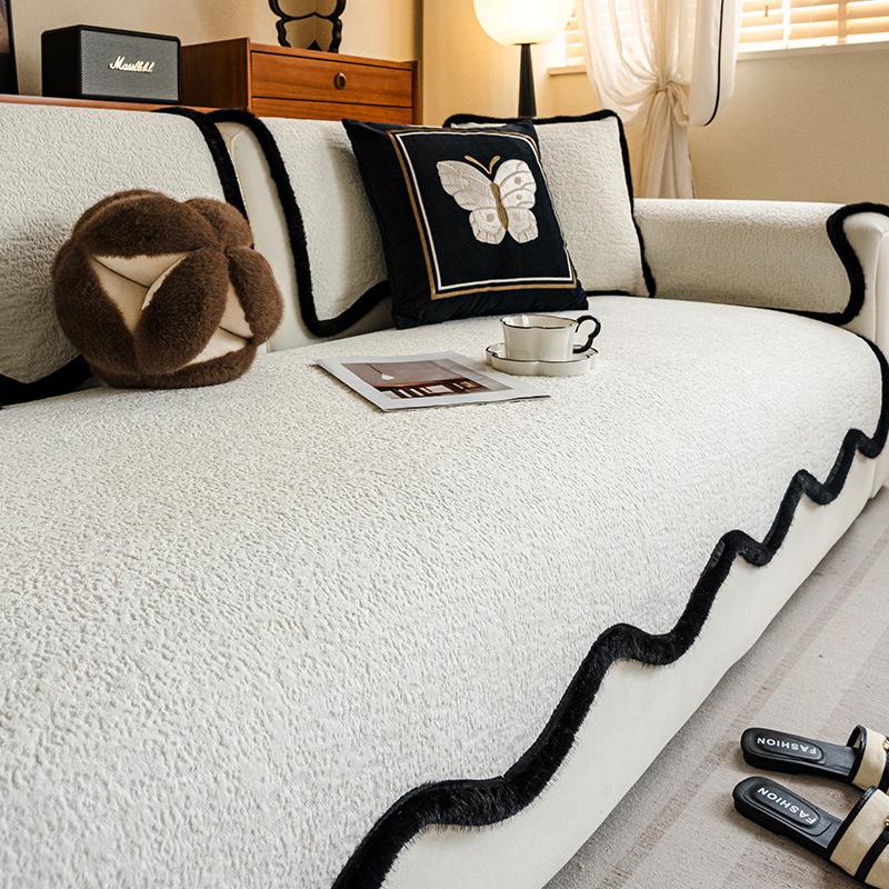 Special-shaped Irregular Sofa Cushion Universal In All Seasons 2025 New Thickened Non-slip Straight-breasted Leather