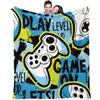 Gaming Controller Graffiti Pattern Blanket Soft Multifunctional Decorative Blanket Four Seasons Universal Cover Blanket