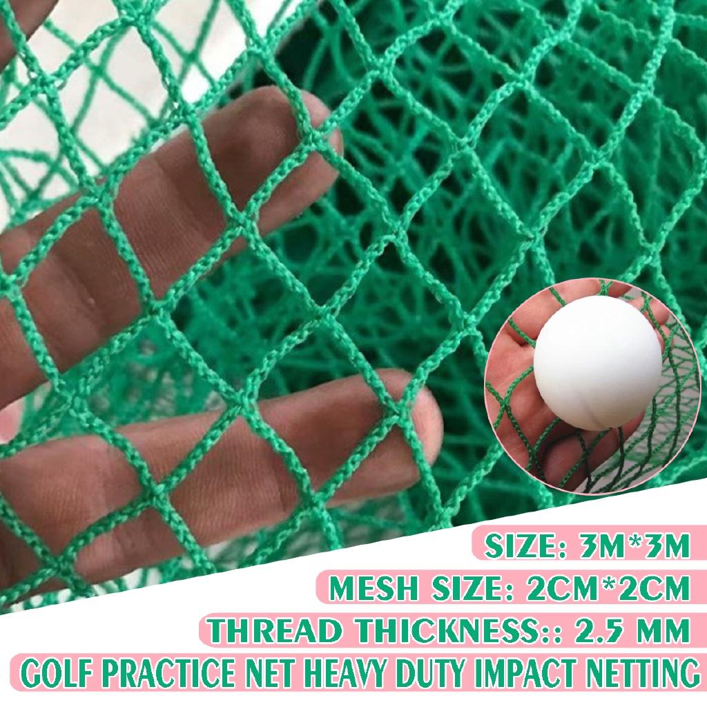 Golf Training Net PE Heavy Duty Impact Mesh Mesh Straps Easy To Fasten 3 Square Rope Edge Net 4 Side Meters Net