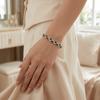 Colorful Crystal Gemstone Bracelet Zinc Zinc Alloy Fashion Jewelry Zircon Cross Hand Chain  Dinner Parties