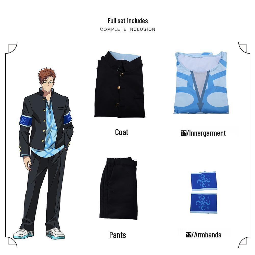 2024 Anime BUCCHIGIRI Burst Jin Mahoro Akuto Cosplay Costume Set