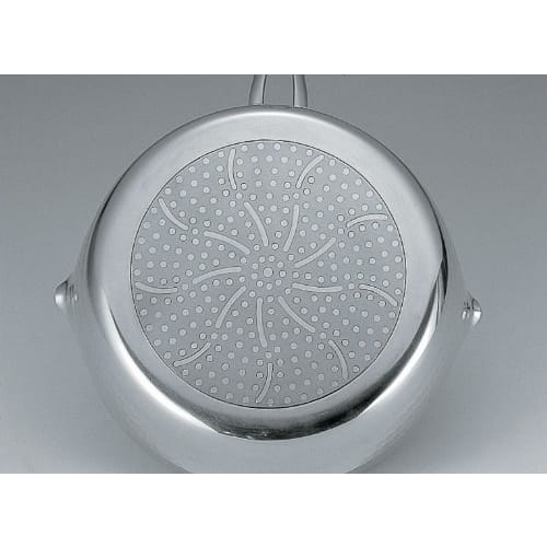 Endo Shoji TKG Saucepan, Yukihira (Snow-shaped Saucepan), Size (cm): 16, Teflon-coated, Induction Compatible, Aluminum Alloy Body with Stainless Steel