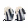 2pcs/set Polka Dot Microwave Safe Gloves Anti-Scald Kitchen Gloves Protective Baking Gloves  Baking