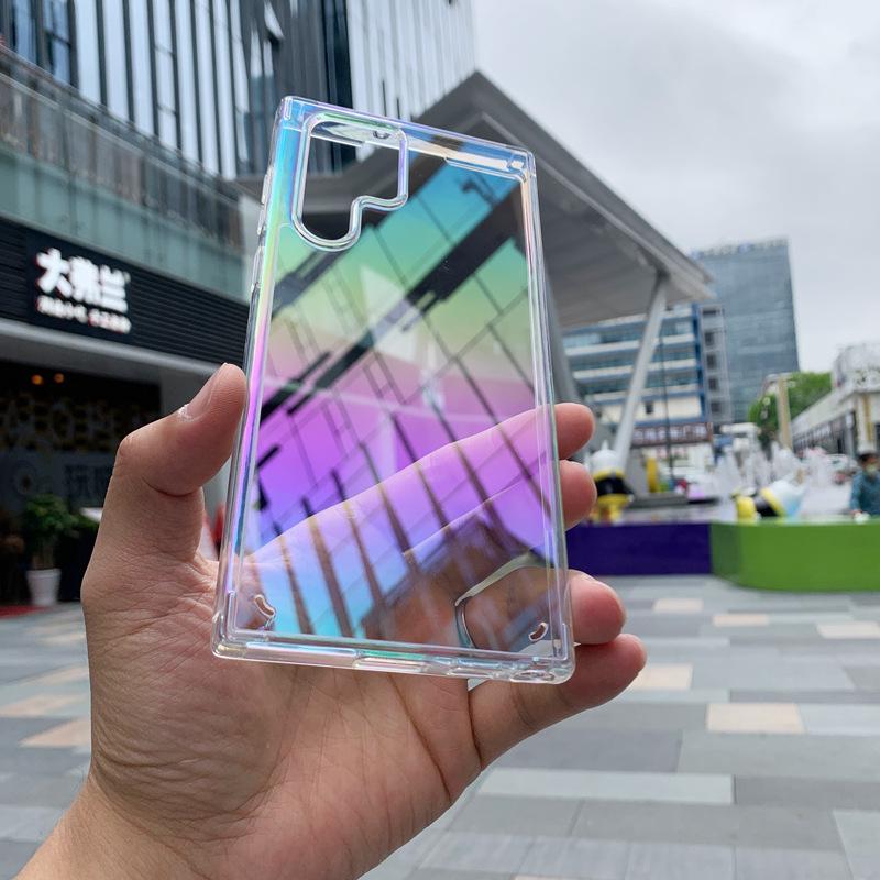 Bunte Aurora Samsung S26U/Note20 & iPhone17 Transparente Vollabdeckung Silikonhülle