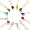 Teardrop Zircon December Birthstone Necklace