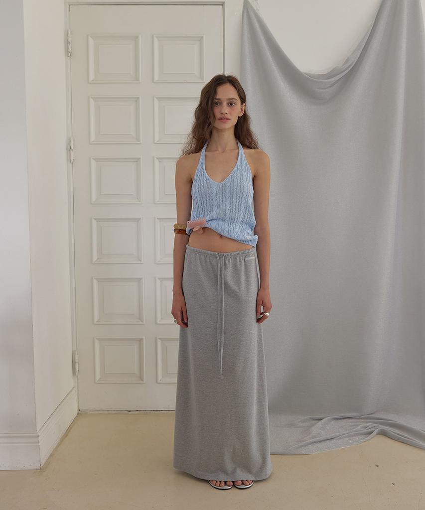 Eopaeleolakaibeu Softie Maxi Banding Skirt - Gray