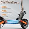 JOYOR S10-S-Z - Elektrická koloběžka - Dva motory 1000 W*2, baterie 60 V 18 Ah - Max. 60 km/h - Dojezd 70 km - Černá