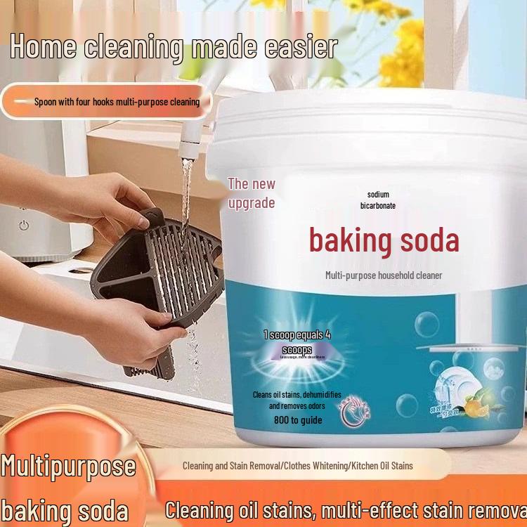 Multi-Purpose Stain Remover: Baking Soda Powder for Laundry, Shoes, and Kitchen Cleaning 500g