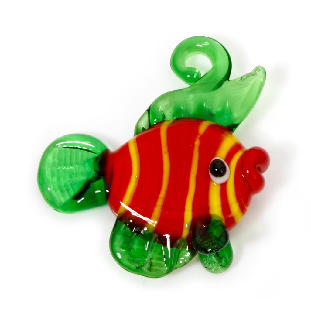 1PCs 3D Lampwork Ocean Charms For Jewelry Making Tropical Fish Animal Tiny Statue Ornaments Aquarium Decor DIY Necklace Pendant