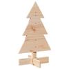 Sapin de Noël - vidaXL - 60 cm - Bois massif - Beige - Intérieur