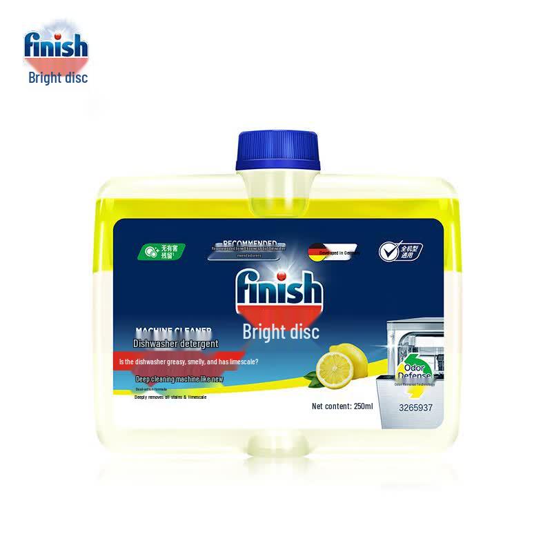 Finish Dishwasher Machine Cleaner, Lemon Scent 3 x 250ml (Discount Pack 1)