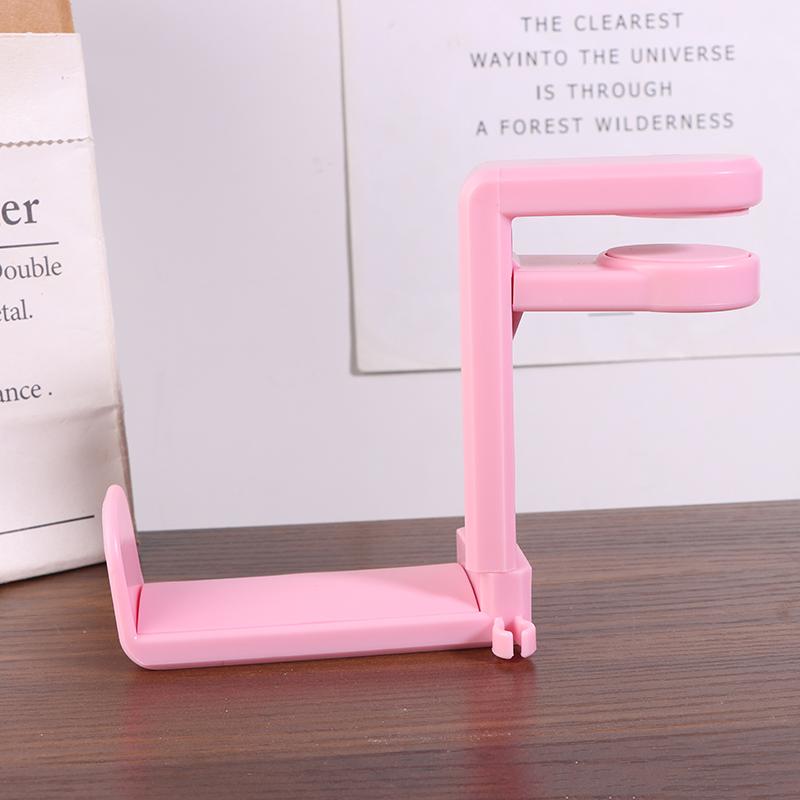 Suporte para Fone de Ouvido Sem Furos Clipe de Mesa Ajustável Gancho de Armazenamento de Mesa Suporte Giratório 360 Graus Decoração de Casa