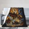 Hollow Knight Silksong Gothic Knitted Fashion Blanket Coral Fleece Plush Indie Game Soft Throw Fashion Blanket Bedspread Quilt Multi-functio