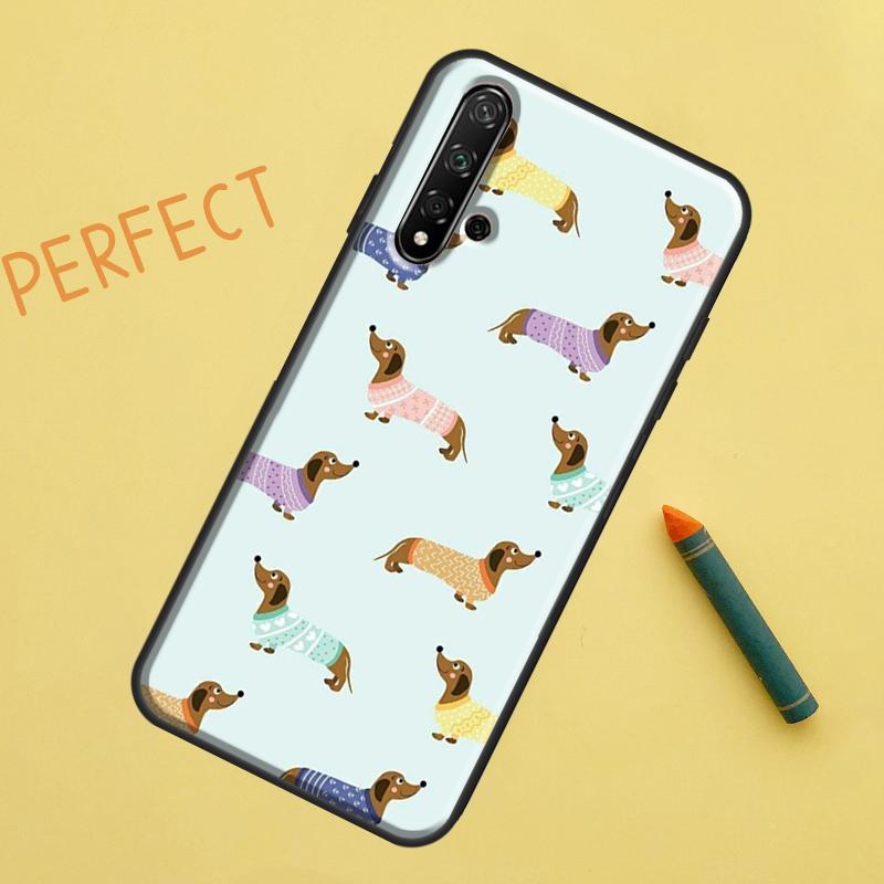 Cute Dachshund Dog Hot For Huawei Nova Y91 Y70 Y72 Y73 Y60 Y90 Y61 8i 7i 11i 12i 12s 9 10 SE P20 P30 P40 Lite Case