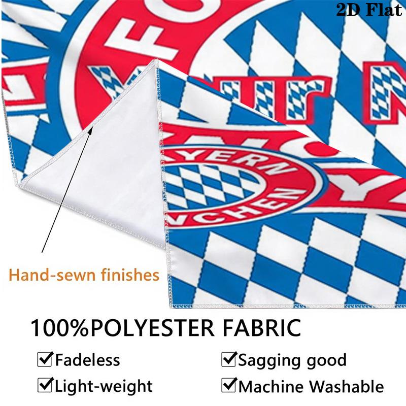 Bayern Munich Fan Gear Custom Name Wall Tapestry Aesthetic Wall Hanging Printed Fabric Blanket Decorative Tapestries For Bedroom Living Room Home Deco