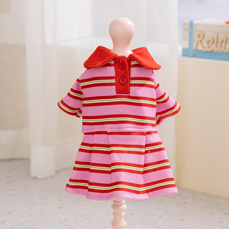 

1Pcs Spring and Summer Dog Dress with Stripes - Long Dress for Small Cats and Pet Dogs XS