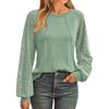 Women's Spring Autumn Patchwork Round Neck Long Sleeve Loose T-Shirt Casual Top